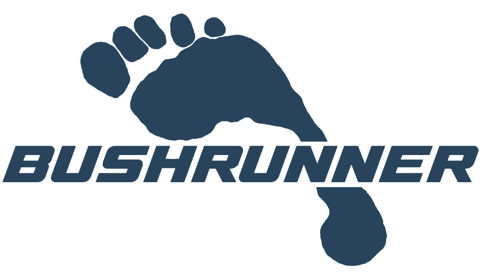 Blue footprint with the word 