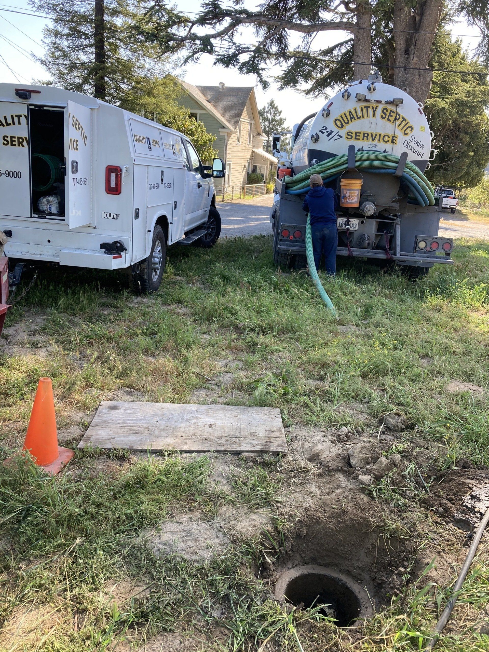 Line Cleaning — Santa Rosa, CA — Quality Septic Service