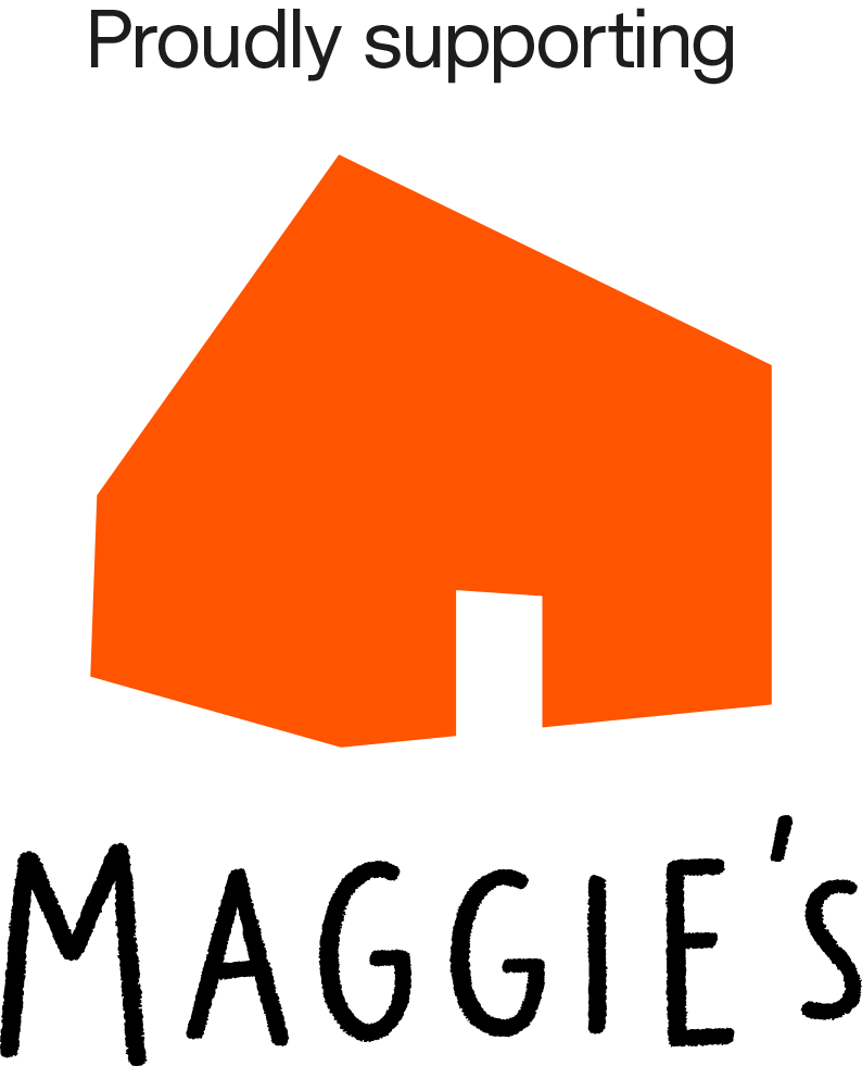 IMAGE LOGO OF MAGGIE'S CANCER CARE SUPPORT CHARITY
