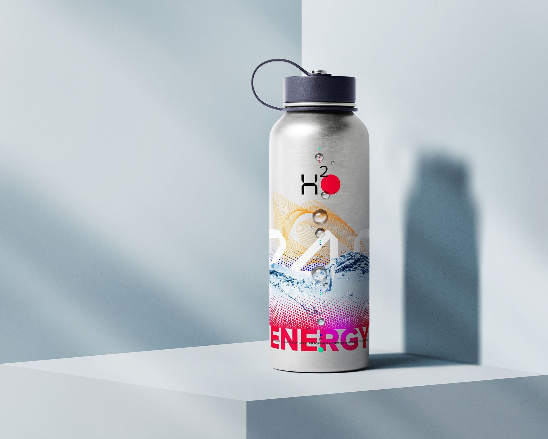 Custom printed drink bottle