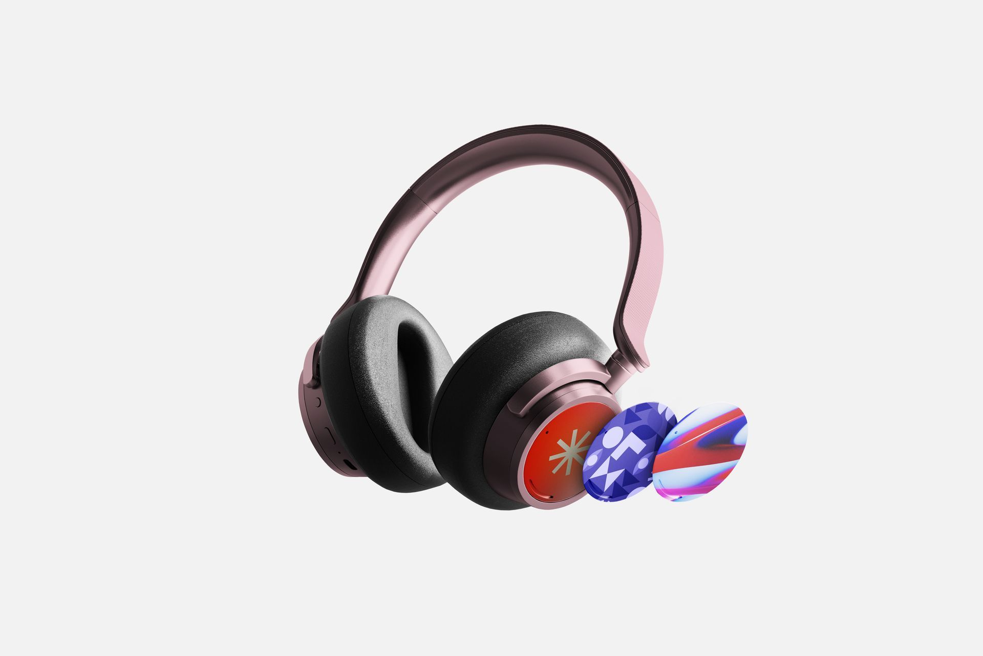 Headphones with customised print