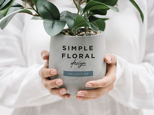 Application of UV DTF on flower pots