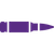 Purple pen icon on a white background