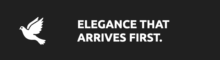 elegance that arrives first