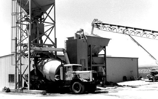 MTI truck in black and white