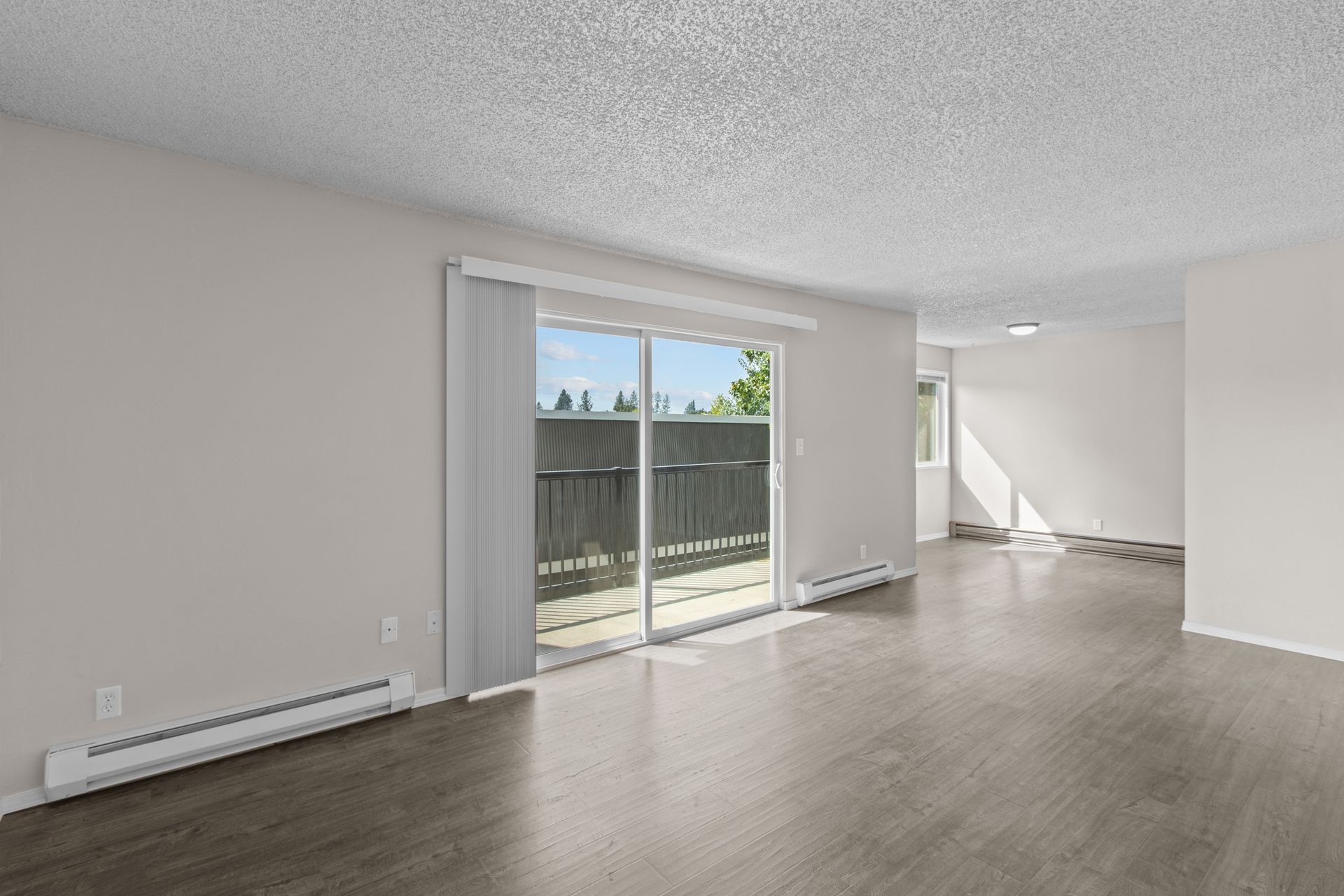 Living room with private balcony