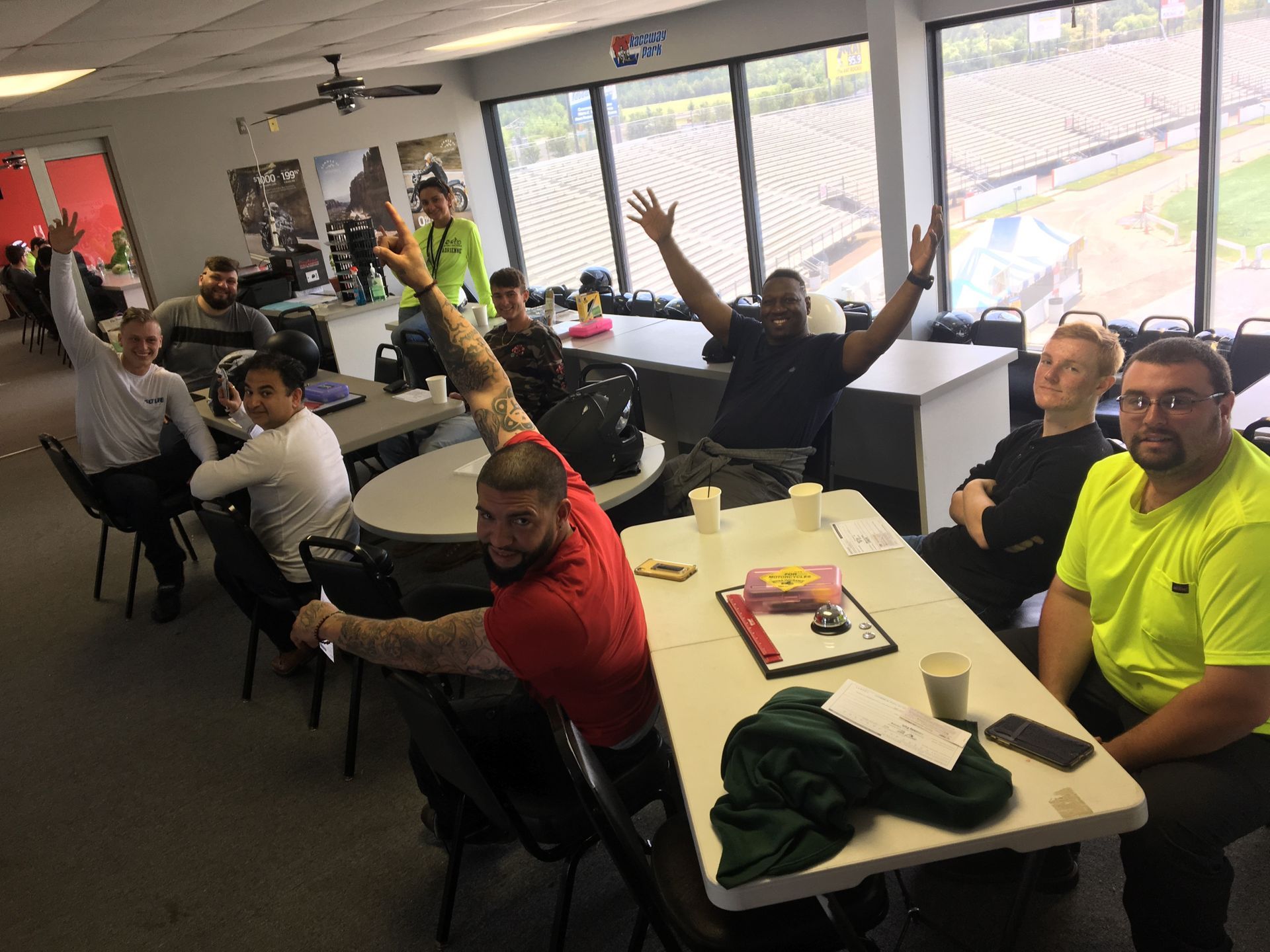 Trainees Inside The Room — Englishtown, NJ — Motorcycle Rider Training Trainees Inside The Room — Englishtown, NJ — Motorcycle Rider Training