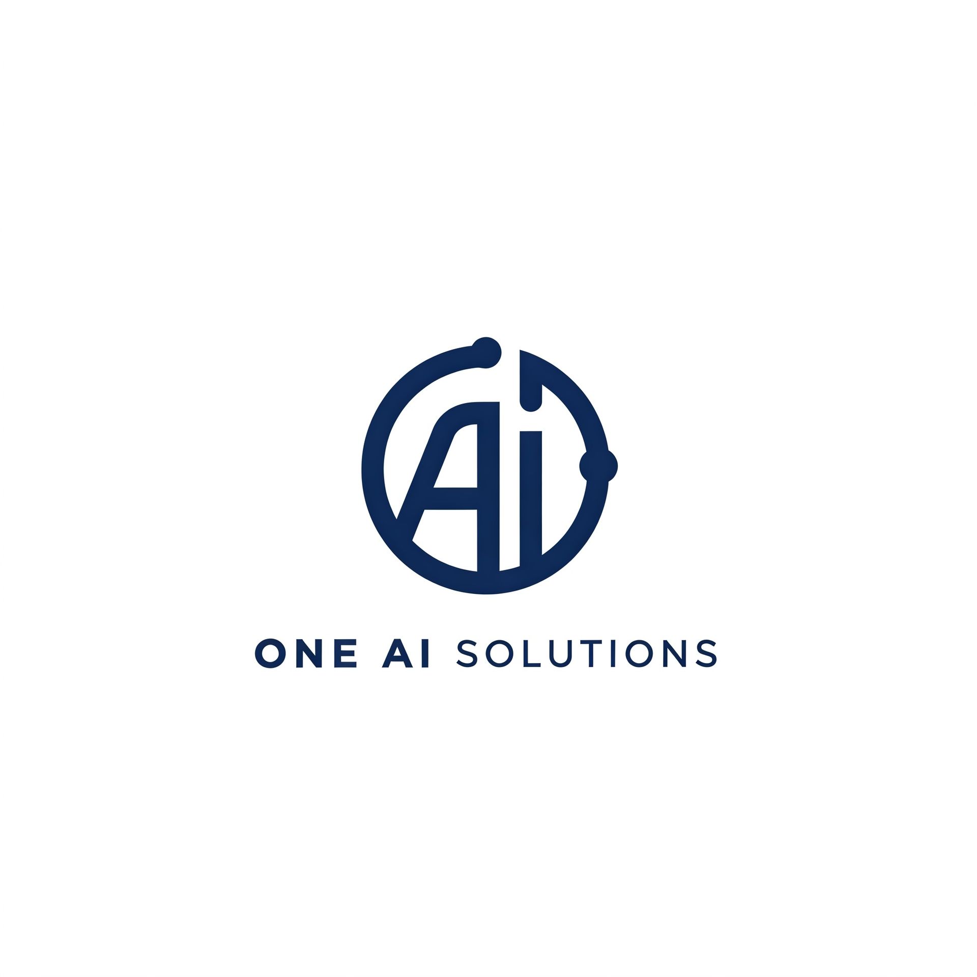 It is a logo for a company called one ai solutions.