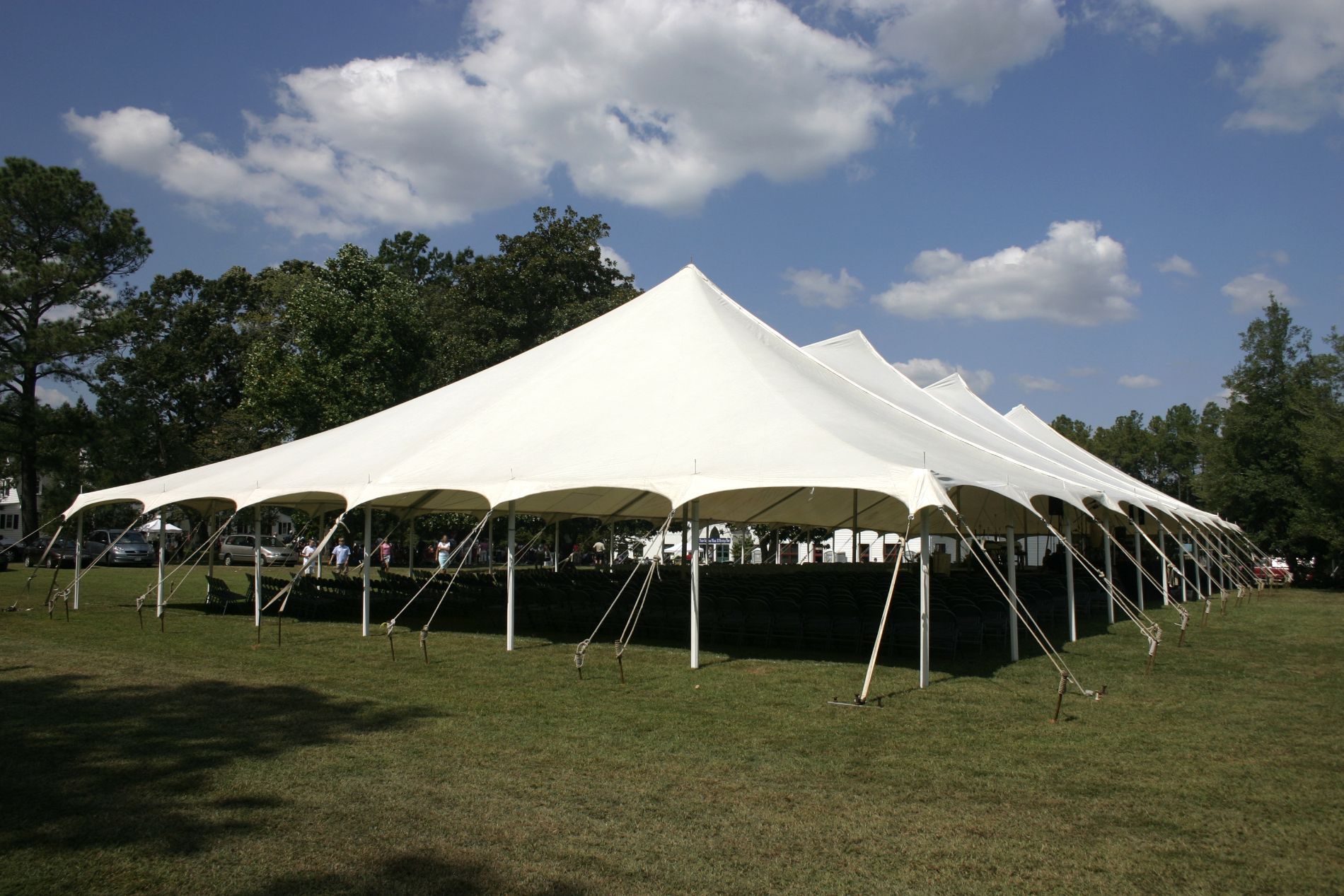 stand e gazebo per eventi realizzati all'aperto