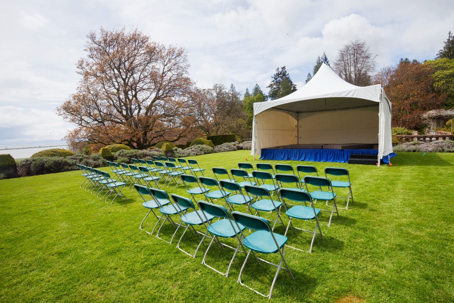 gazebo per eventi realizzati all'aperto