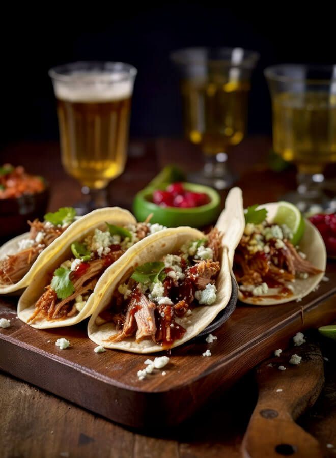 beer and taco