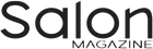 A black and white logo for a salon magazine.