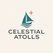 Logo: Teal sailboat with star above, waves below, and text