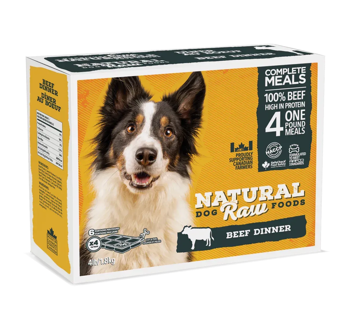 Natural Raw Dog Food Beef Dinner