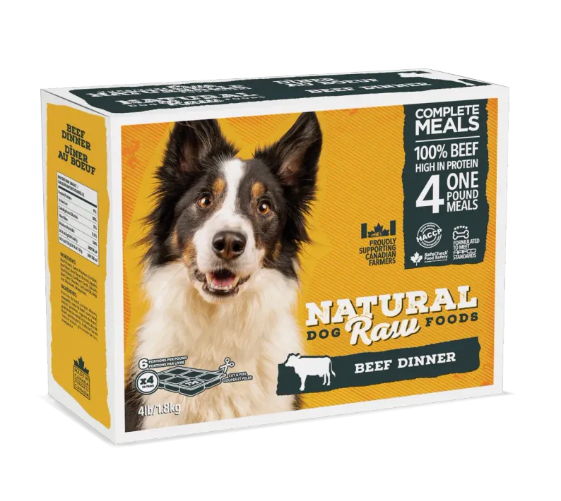 Natural Raw Dog Food Beef Dinner