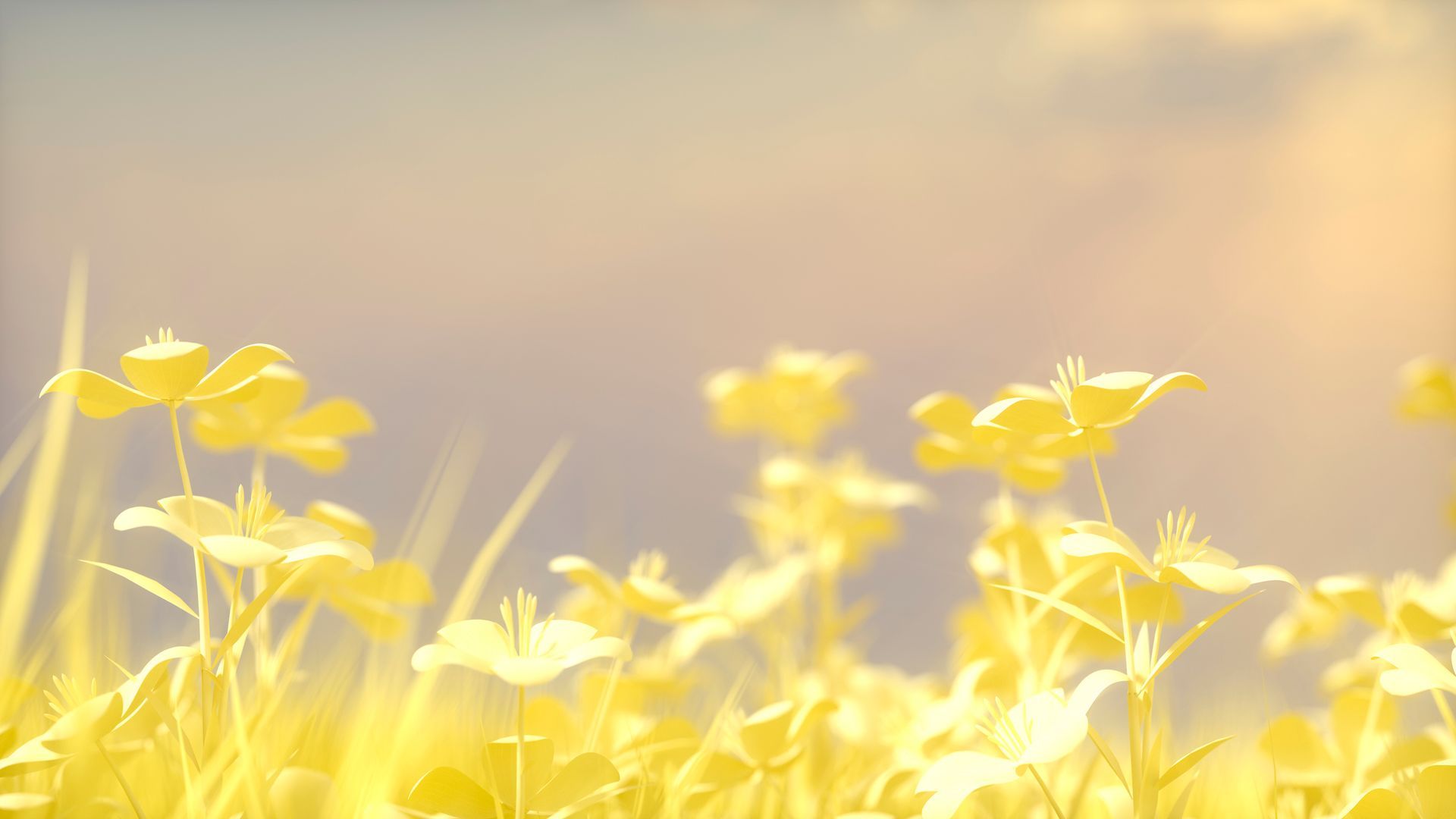 A bunch of yellow flowers hanging from a tree branch