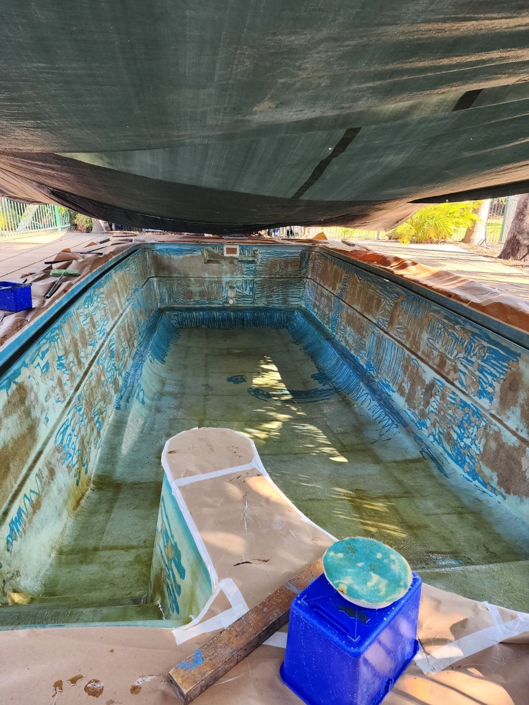 Before pool resurfacing - Quality Pool Resurfacing in Darwin, NT