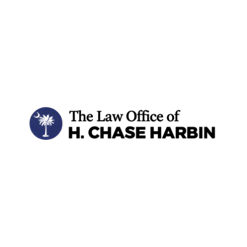 Logo: The Law Office of H. Chase Harbin. South Carolina state flag emblem next to text.