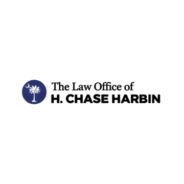 Logo: The Law Office of H. Chase Harbin. South Carolina state flag emblem next to text.