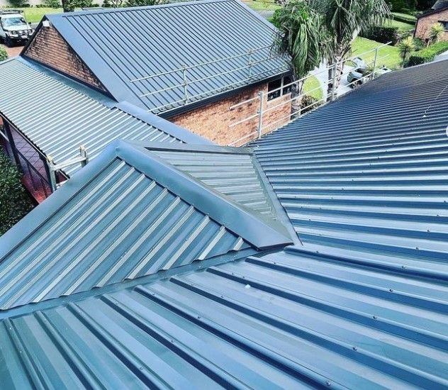 Blue Metal Roof on an Industrial Building | Riverside, Nsw | Avidity Metal Roofing Pty Ltd