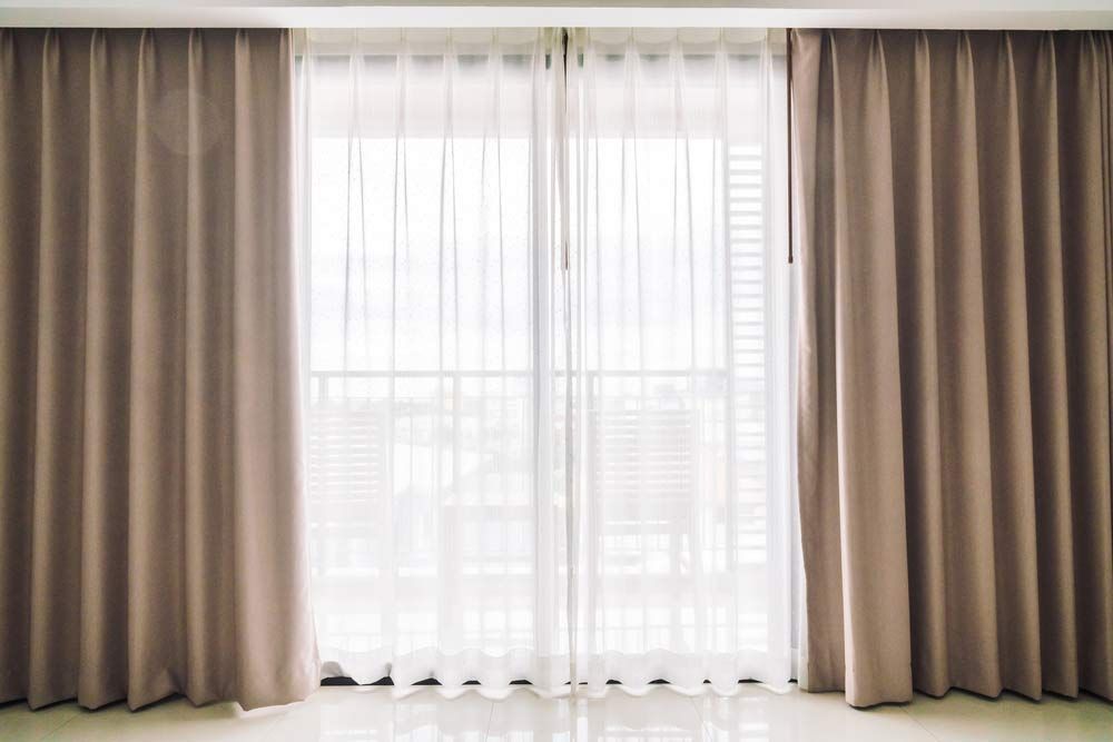 Curtains Window Decoration In The Living Room