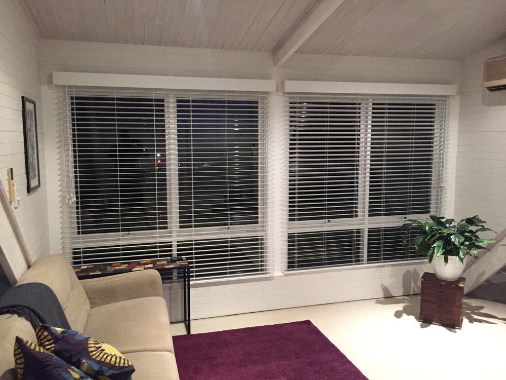 Blinds On Living Room
