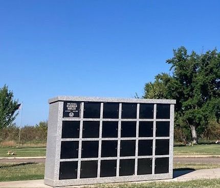 Different photos of cremation spaces offered at Farmington Memorial Park in Farmington, CA