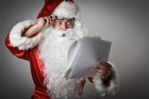 surprised santa