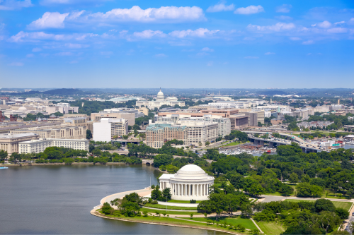 Washington DC Arial View