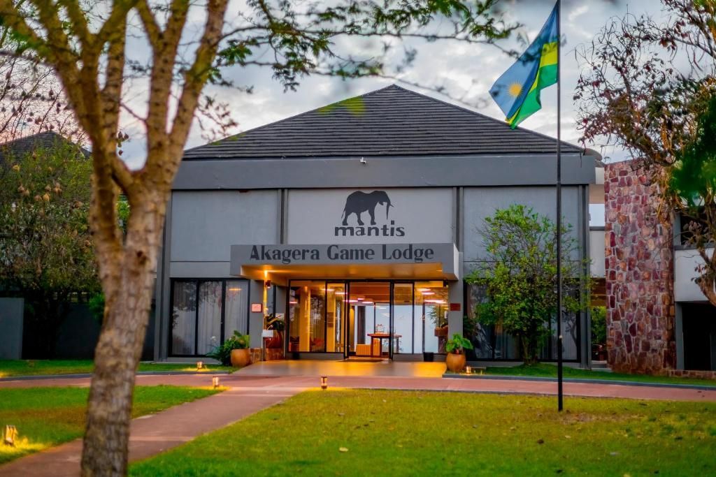Akagera Game Lodge Entrance, sunset picture
