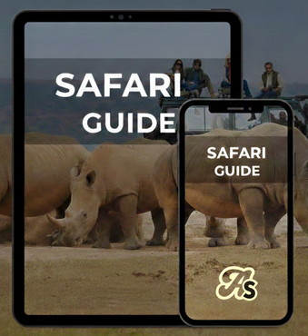 safari guide cover seen through an apple tablet and mobile phone
