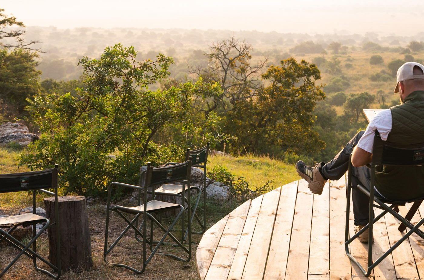 Akagera Game Lodge Entrance, sunset picture
