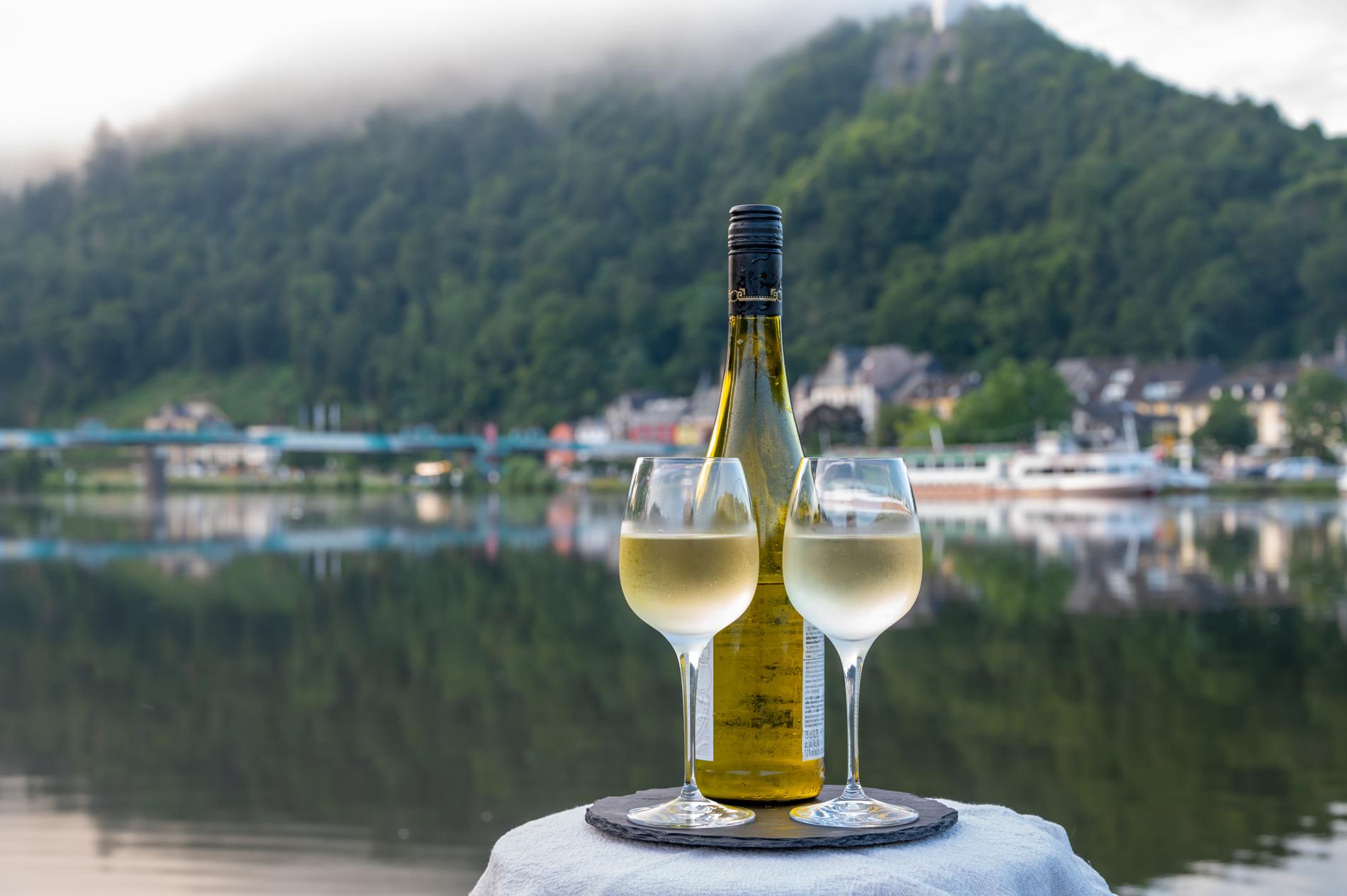 Weißwein an der Mosel