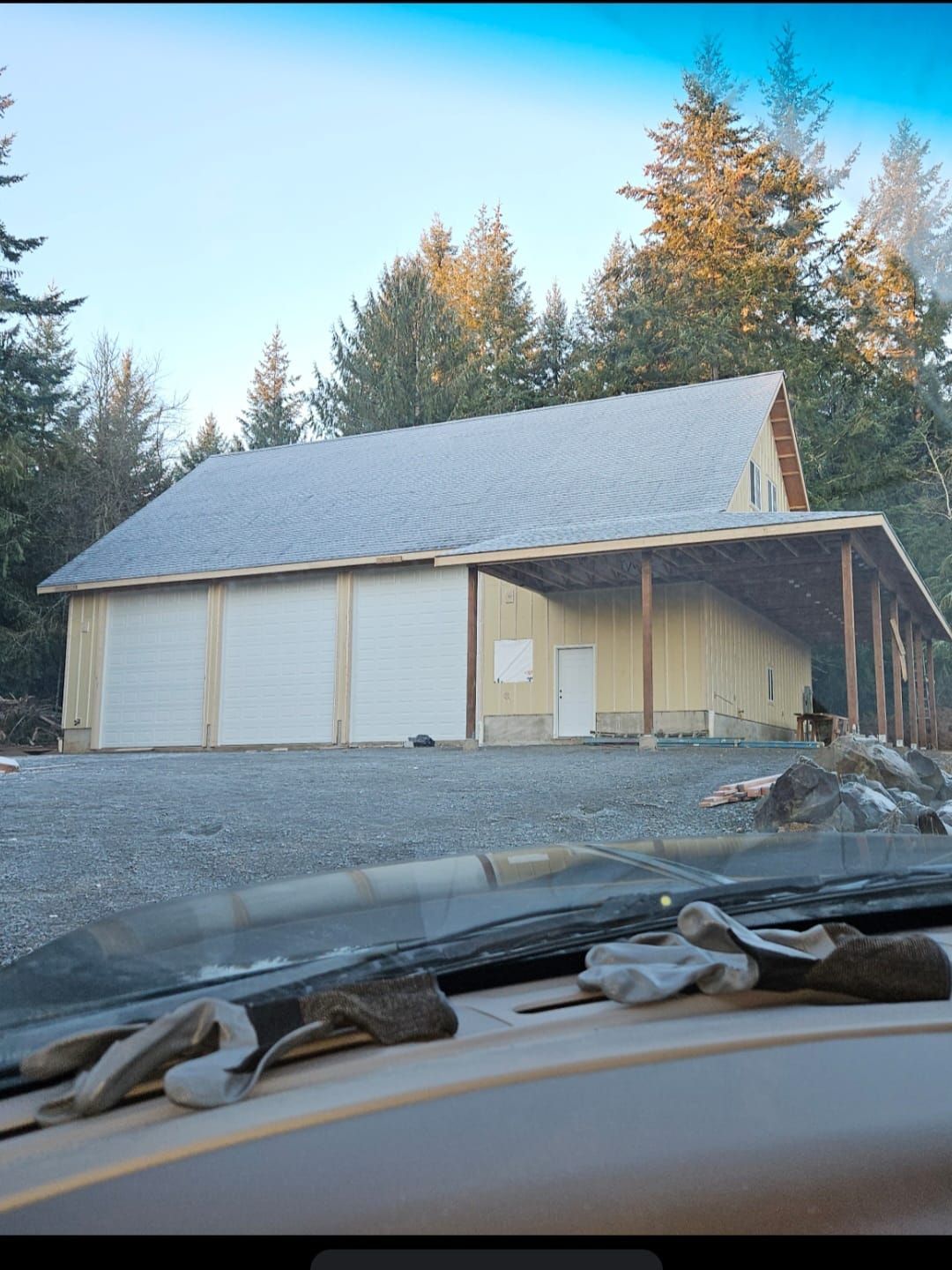 roof of new built home