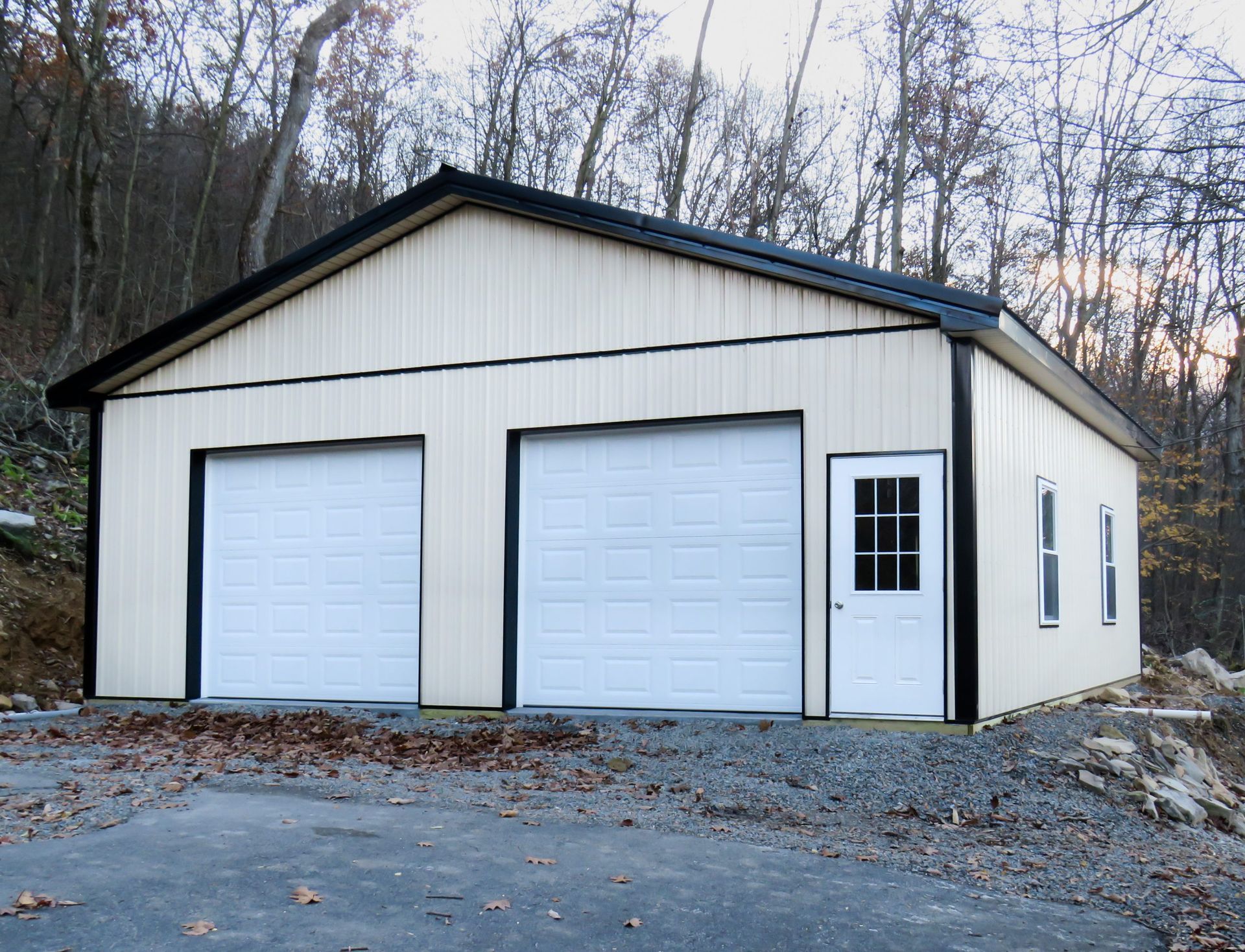 new construction pole barn garage in southwest washington