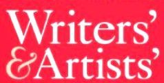 Writers and Artists logo red background with white type