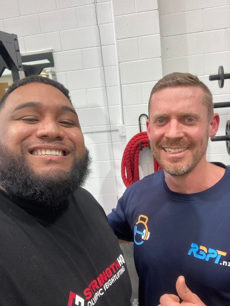 David Litti and Ray Bothma during Olympic Lifting Training