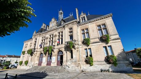 Abbey towers in St Jean d'Angély