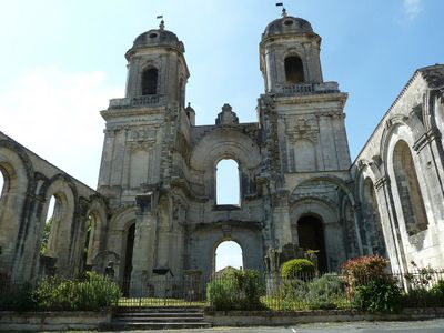 Abbey towers in St Jean d'Angély