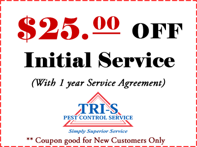 New Pest Control Service Coupon $25 OFF New Pest Control Service Coupon