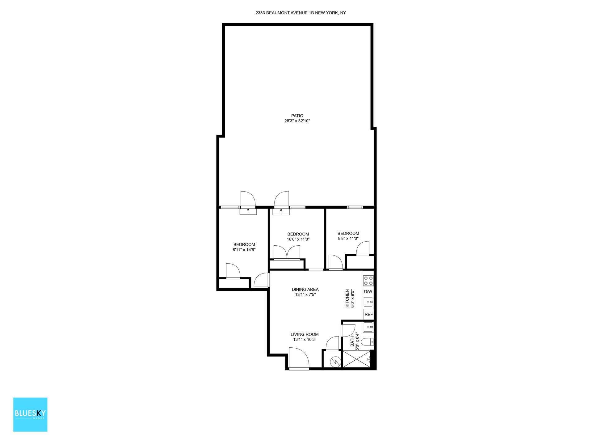 A black and white floor plan of a house.