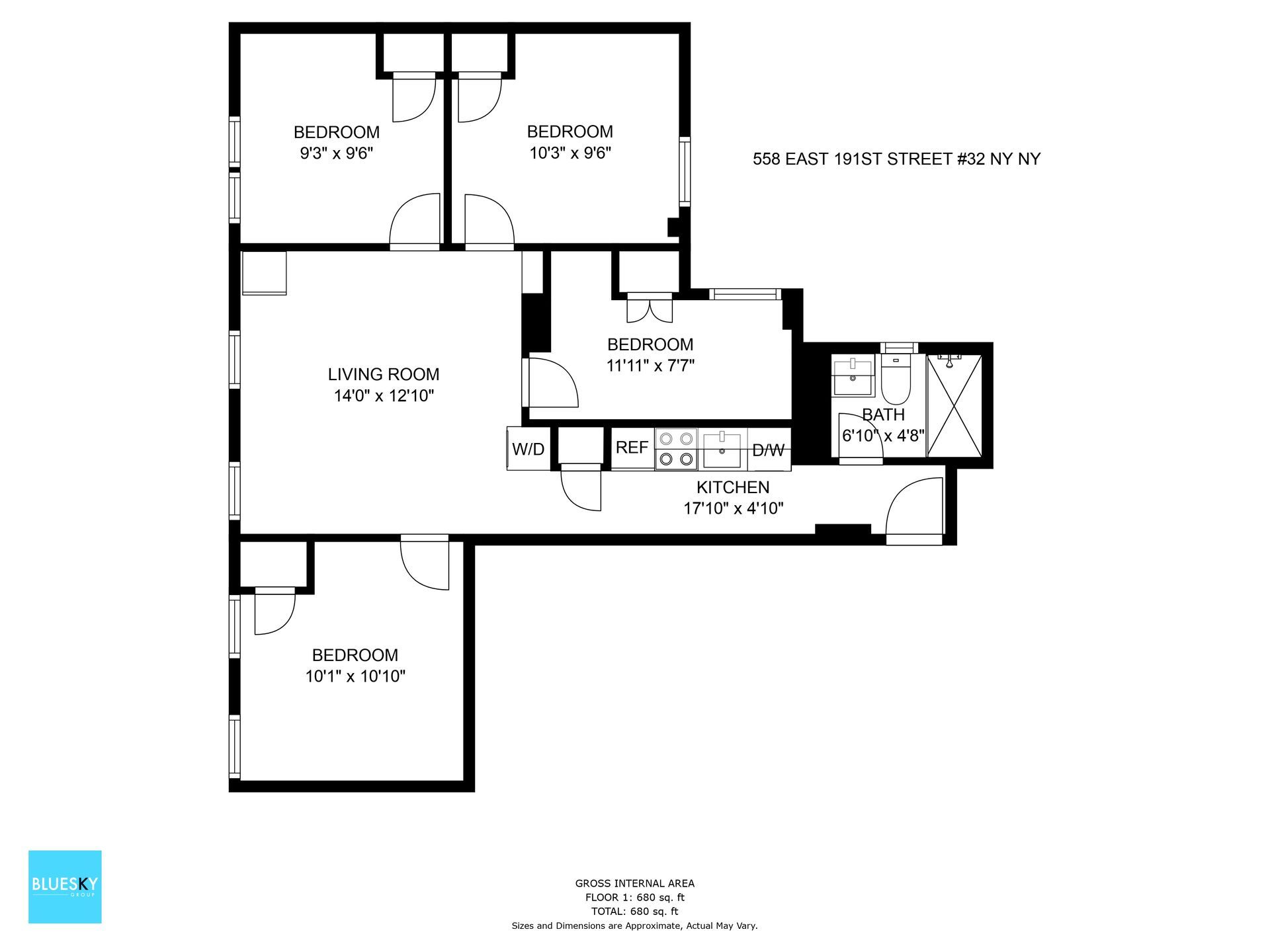 A black and white floor plan of a house.