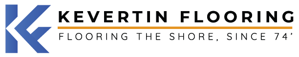 The logo for kevertin flooring flooring the shore since 74