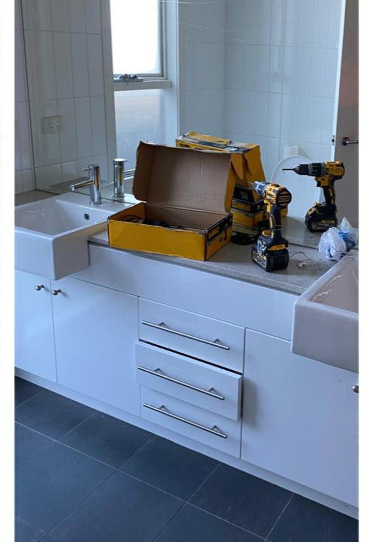 Before Changing Drawers And Sink – Melbourne, VIC – Catco Plumbing