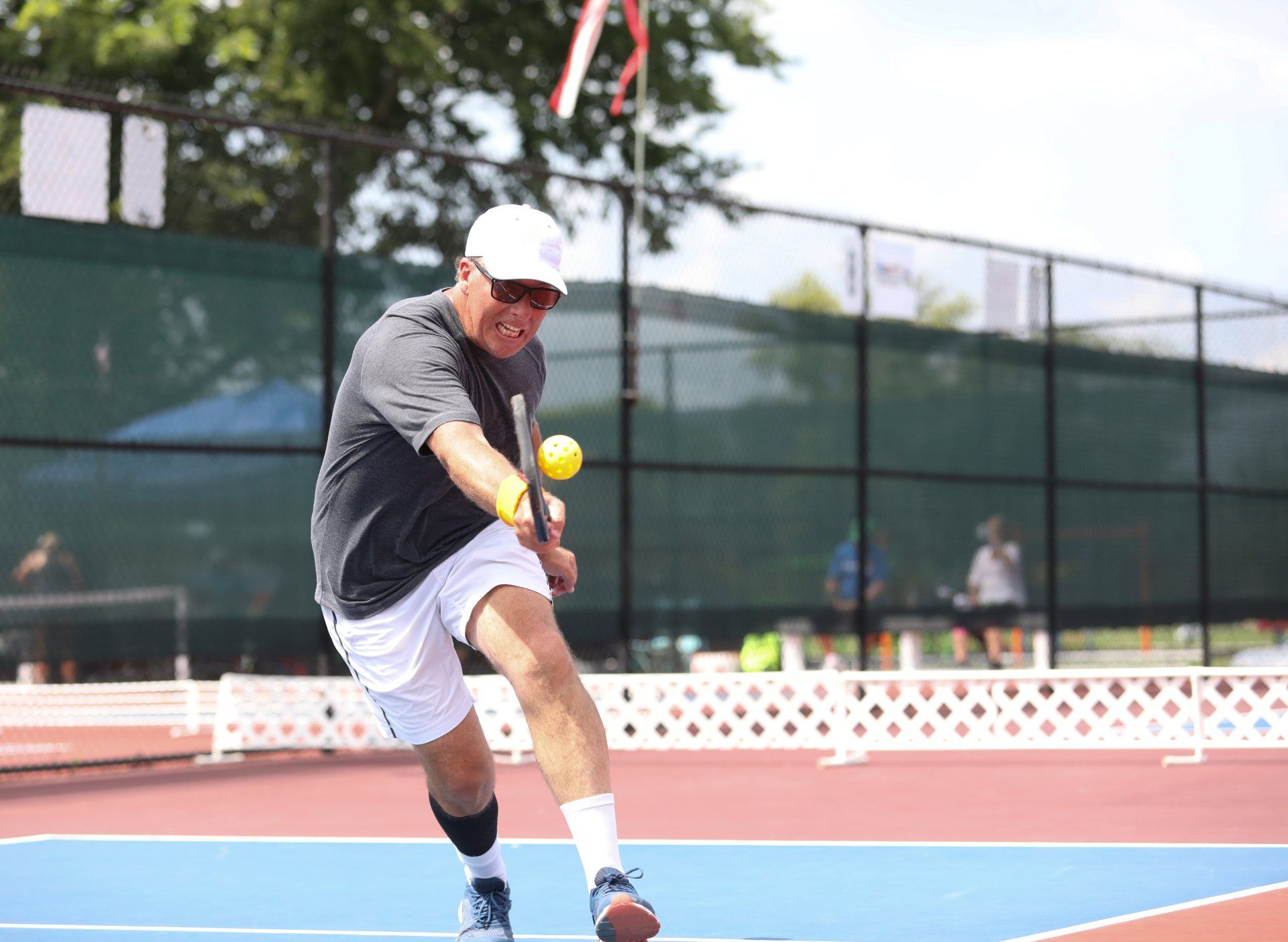 Man Playing Tennis