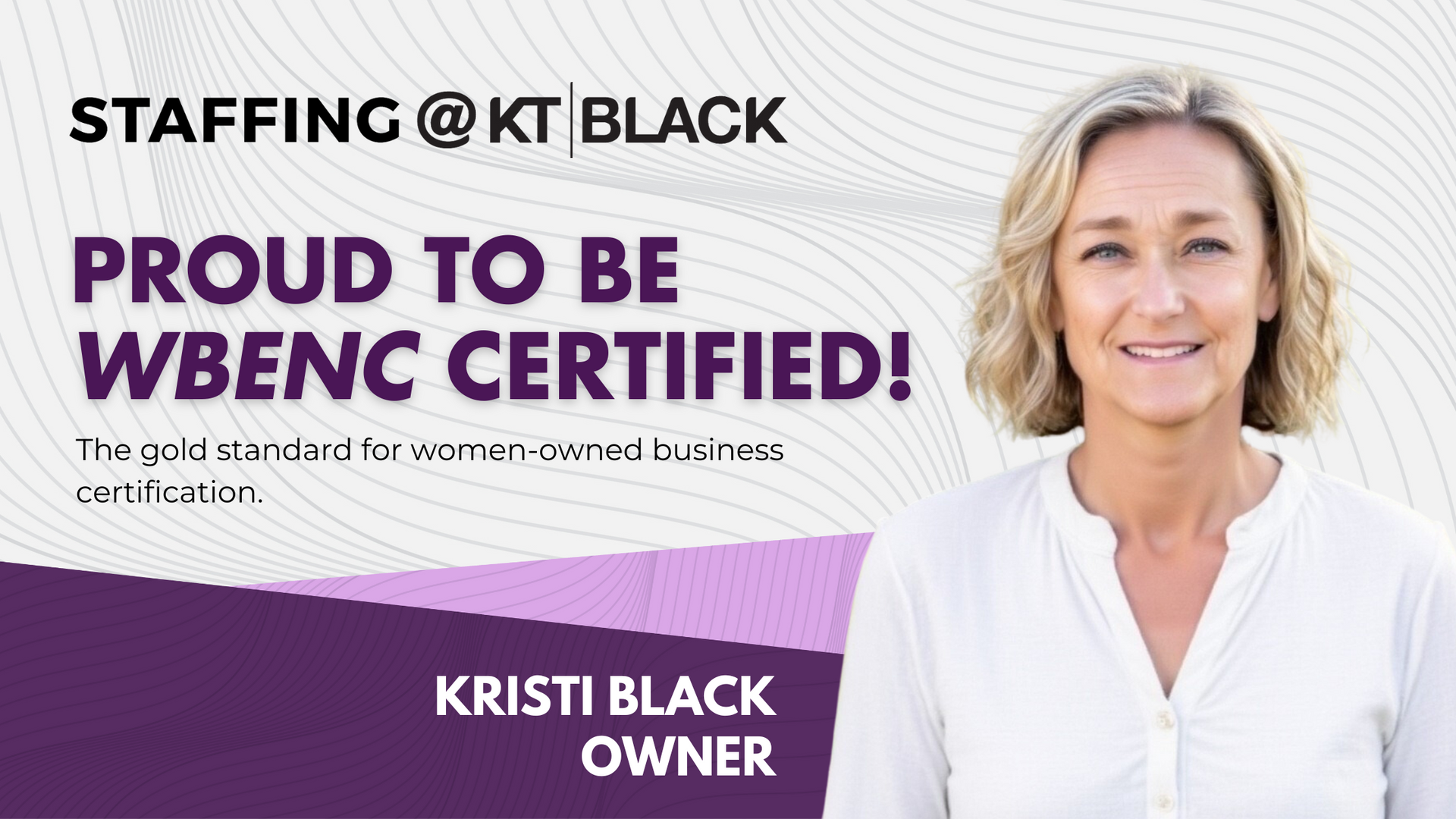 KT BLACK Women Owned Certification