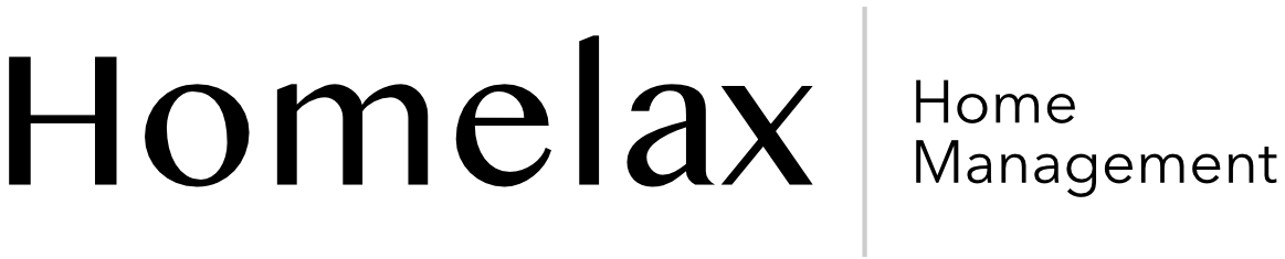 Homelax Property Management logo.