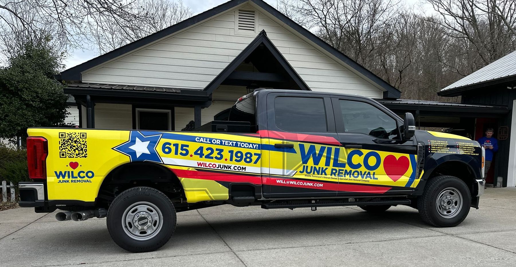 Wilco Junk Removal truck