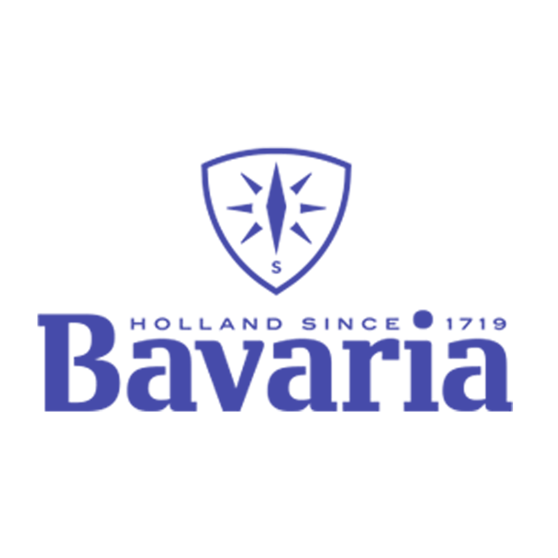 Het Bavaria-logo met een blauw schildpictogram en de tekst 