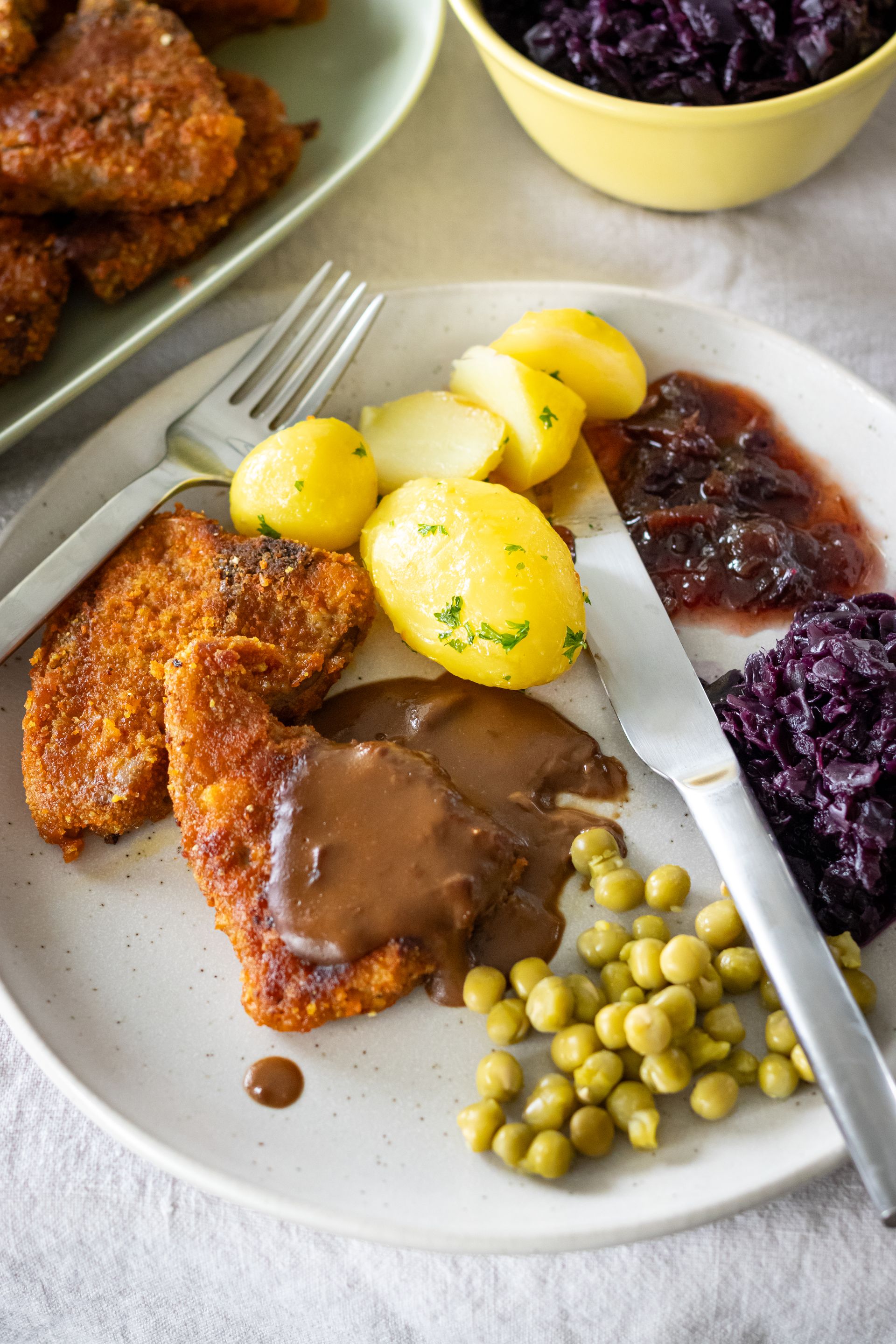 Lambakótilettur í raspi upp á gamla mátann